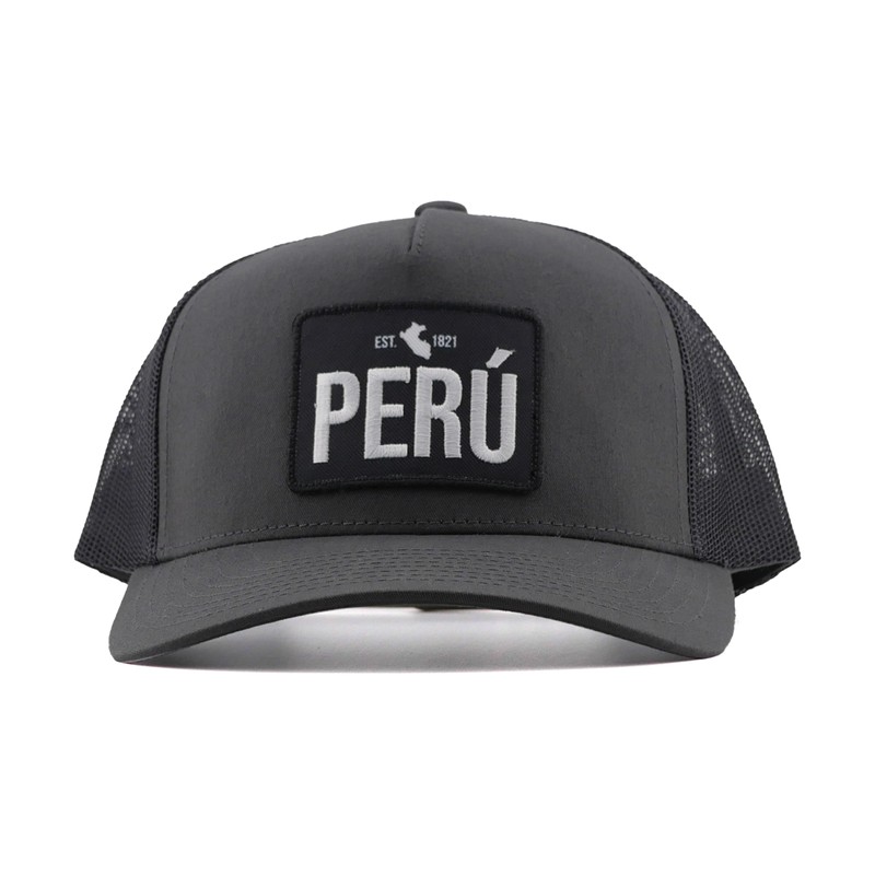 PeruCoUSA Peru Est 1821 Hat — Trucker Mesh Snapback Patch