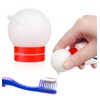 Toothpaste Dispenser with Self-Closing Cap No Mess No Waste, Fits