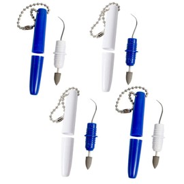 UBLNNFY Dental Picks 4PCS Portable Dental Tooth Picks Teeth Eraser Teeth Stain Remover Mini Travel Plaque and Tartar Remover Dental Tool Set for Teeth Cleaning with Keychain