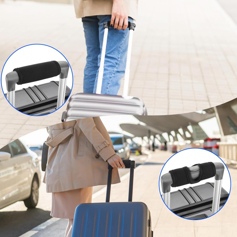 2 Pcs Luggage Handle Wraps Soft Suitcase Handle Wraps Luggage