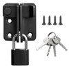 SAYAYO EMST3005-B Stainless Steel Door Bolt with Padlock Small Lockable