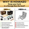 Premium Large Bamboo Storage Box with Removable Tray - Storage