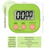 PAITOK Digital Timer Kitchen Timers with Back Stand for Cooking,Versatile