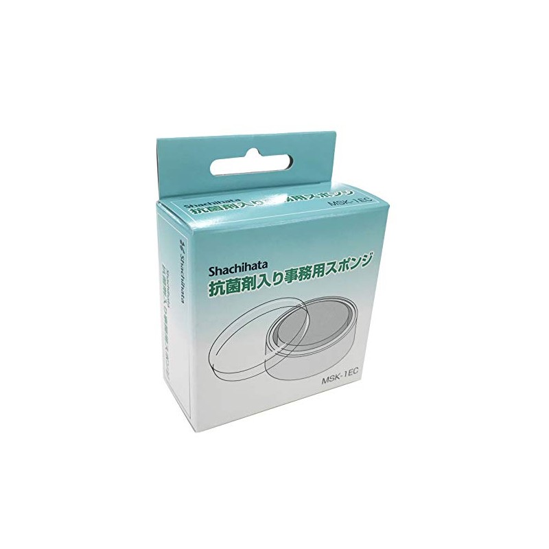 Shachihata MSK-1EC Office Sponge with Antibacterial Agent Round (Lid)