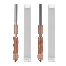 2Pcs Quick Swap 3D Printer Nozzle Integrated Replacement Ti Alloy Copper Alloy Hardened Steel Tri Metal for Ender 3 V3 0.8mm