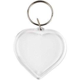 Key rings, size 40x40 mm, Heart, 25pcs