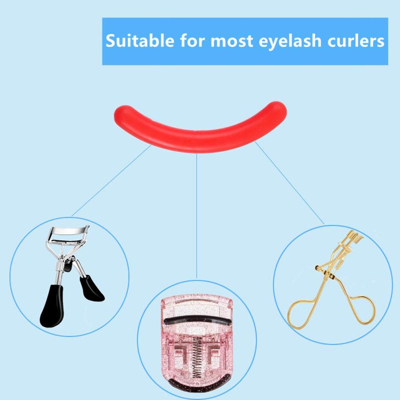 24 Pcs Curler Refill EyeLash Curler Refill Pads Silicone Rubber