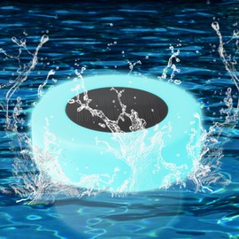 Pool Dosierschwimmer: Chlordosierschwimmer mit Bunten Solar Ball Lichter, Schwimmender Chlorspender, Dosierschwimmer Chlordosierer für Schwimmbad Fischteiche Thermalbecken