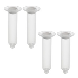 Utoolmart Air Distribution Tube, 10cc Adhesive Syringes Tube Sleeve, Glue Liquid Cartridge Dispensing Syringe Barrel, Plastic Syringe Dispensing, with Piston, Transparent, 4 Pcs