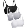 3 Mini Sujetadores de Camisola con Relleno sin Mangas sin
