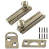 Coufce 2pcs 2 Inch Solid Brass Slide Bolt, Bronze Gate