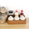 Hipiwe Tea Bag Sugar Packet Holder Woven Seagrass Storage Basket