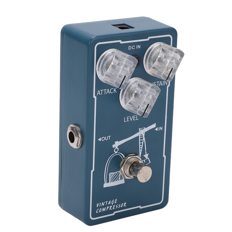 Compressor Effect Monoblock Guitar Compression Effector Pedal with True Bypass