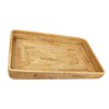 Rattan Tray Tabletop Organization Hand Woven Snack Storage Basket Multifunctional