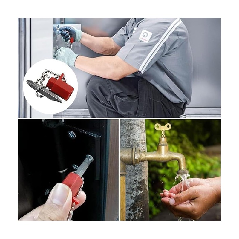 Create idea 5PCS Utility Keys Set Plumber Key Wrench Tool