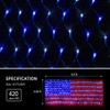 American Advanced Flag String Lights, Waterproof Led Flag Net Light