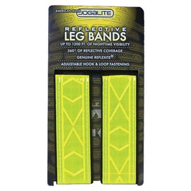Reflective Band - Made With Genuine Reflexite in America - By Jogalite (Pair of Two)