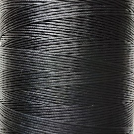 1mm Waxed Nylon Cord 20 meters, Durable Strong Thread for Jewellery Bracelet making, Art & Crafts (Black)