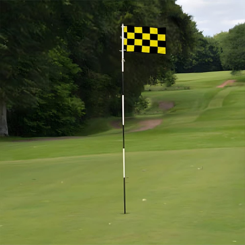 2but Standard Golf Flag Double Side Checkered Golf Pin Flag