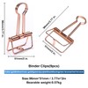 9pcs 51mm Skeleton Binder Clips Large, Hollow Metal Clips Metal