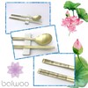 Flying Crane Pattern Design Korean Style Sticky Rice Spoon Chopsticks