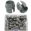 (Pack of 50) Axiomdeals 1/2" Plastic Cable Connectors Non-Metallic Snap
