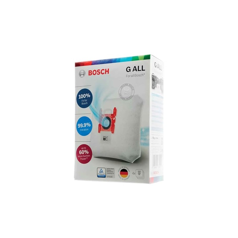 Bosch 17003048 Vacuum Bags - Type G (Pack of 4)