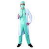 Foxxeo 10095 Doctor Costume Surgical Coat, Size: XXXXL