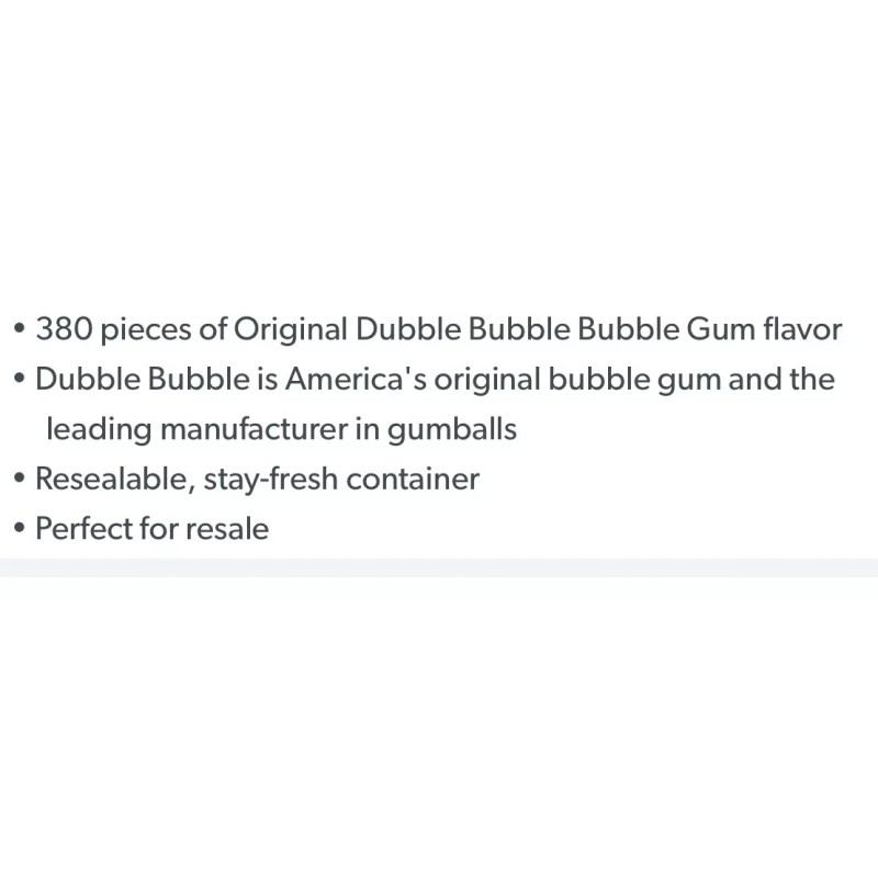 Dubble Bubble Bubble Gum ( 60.3 oz. 380 pcs.)