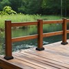 4 Pack Deck Post Skirt Trim 4X4IN Black, Aluminum Porch