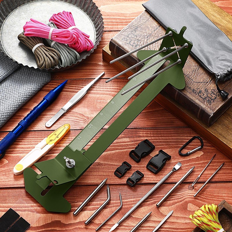 Paracord Bracelet Jig Kit with Paracord Needle Set Adjustable Length