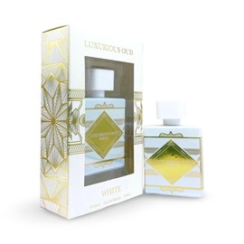 Secret Plus LUXURIOUS OUD WHITE Eau de Parfum, Sandalwood and Vanilla Fragrance with Black Pepper and Cinnamon Notes, 3.4 Fl Oz