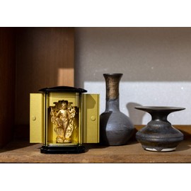 Buddha Statue Ouri Shama Myoo with Kitchen (Gold Plated/24K Gold) Buddhist: Shuun Makita Original Model _ (God of the Toilet) Bathroom Protection Honzon of the Bathroom, Takaoka Copperware (Usuma