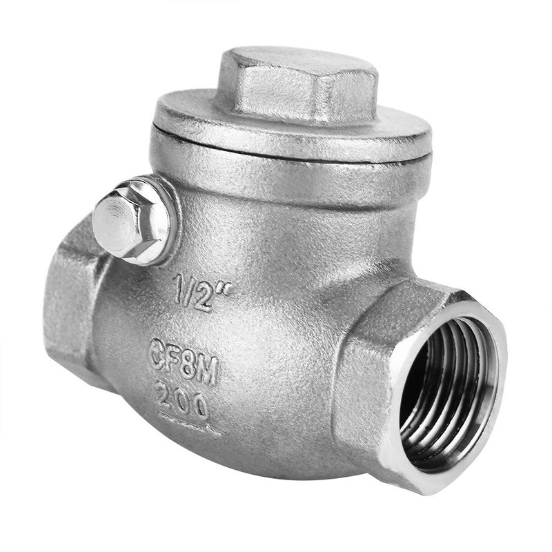 Stainless Steel One Way Swing Check Valve, High Pressure, Thread