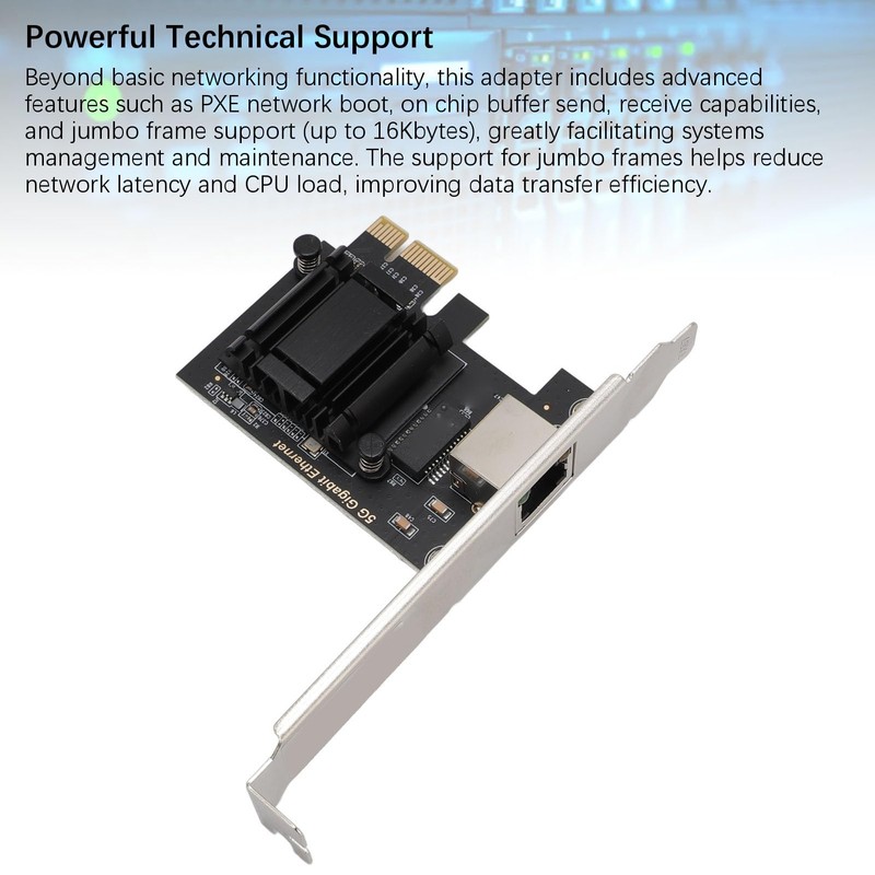 PCIe Network Adapter, 5Gbps High Speed PCI Express Ethernet Card