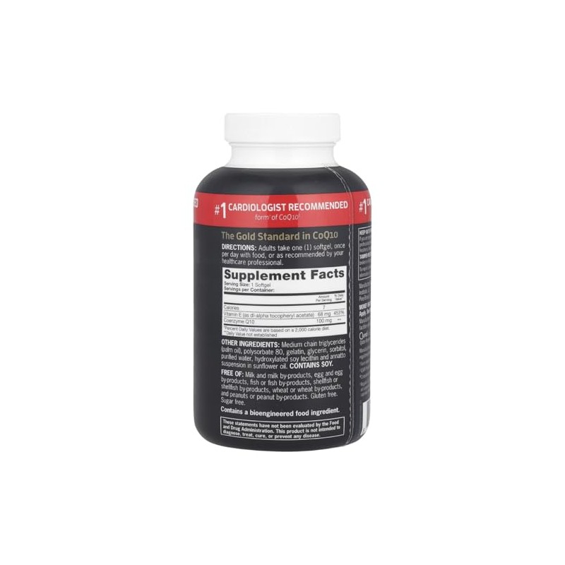 Ultra CoQ10 100mg Softgels, Coenzyme Q10 with Vit4m!n E, Dietary