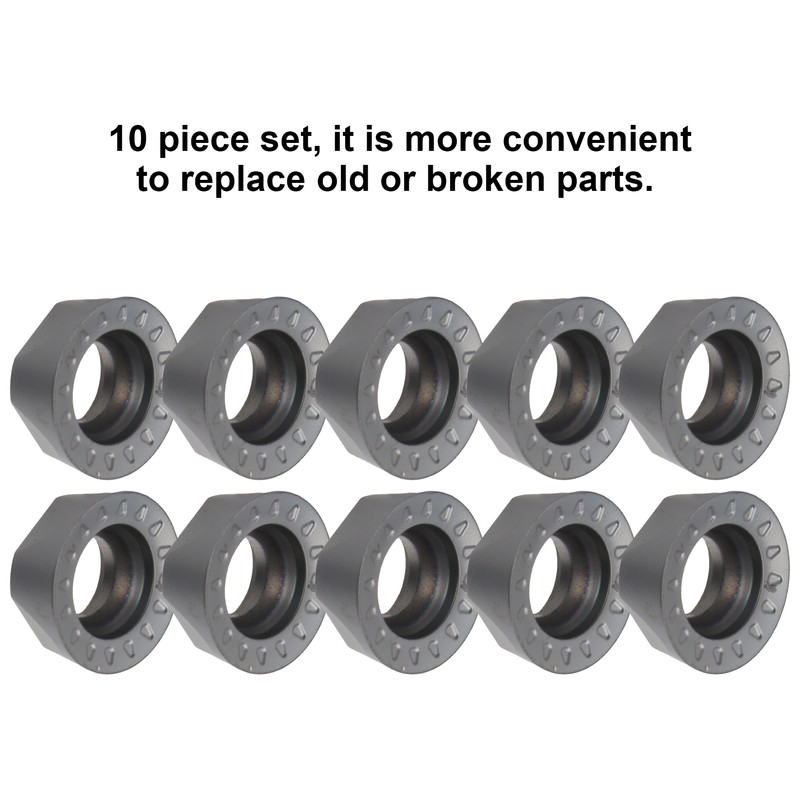 10Pcs Turning Insert Carbide Round Blade Lathe Cutter Milling CNC