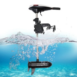 45lb Brush Outboard Motor 12V Electric Trolling Boat Heavy Duty Engine Motor for Fishing Aquaculture Outdoor Adventure Boat Maximum Speed Rated speed Maximum Speed 8km/h