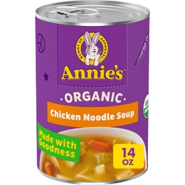 Annie’s Organic Chicken Noodle Canned Soup, Ready To Serve, 14 oz