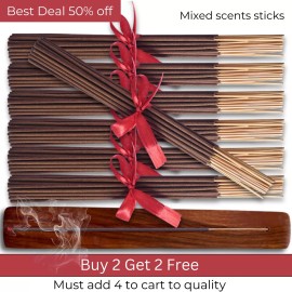 Unbranded 40 Incense Sticks 11" Bulk Pack Wholesale Hand Dipped Mix Match Variety Lot