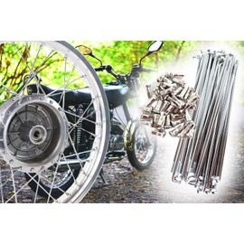Spoke Set 143.5 mm Moped Spoke with Nipple M3.5 Spoke Nipple Chrome-Plated Simson S50, S51, S53, S70, S83, KR51, SR4, DUO