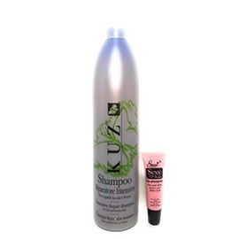 KUZ Intensive Repair Shampoo(For Dry and Porous Hair) 16.9 Fl OZ /500ml *Free Starry Sexy Kiss Lip Plumping Gloss 10ml