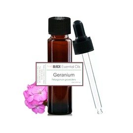 purelyBlack 100% Pure Essential Oil 10ml - Lavender, Lemon, Peppermint, Lemongrass, Frankincense, Patchouli, Orange and MORE (GERANIUM Essential Oil)