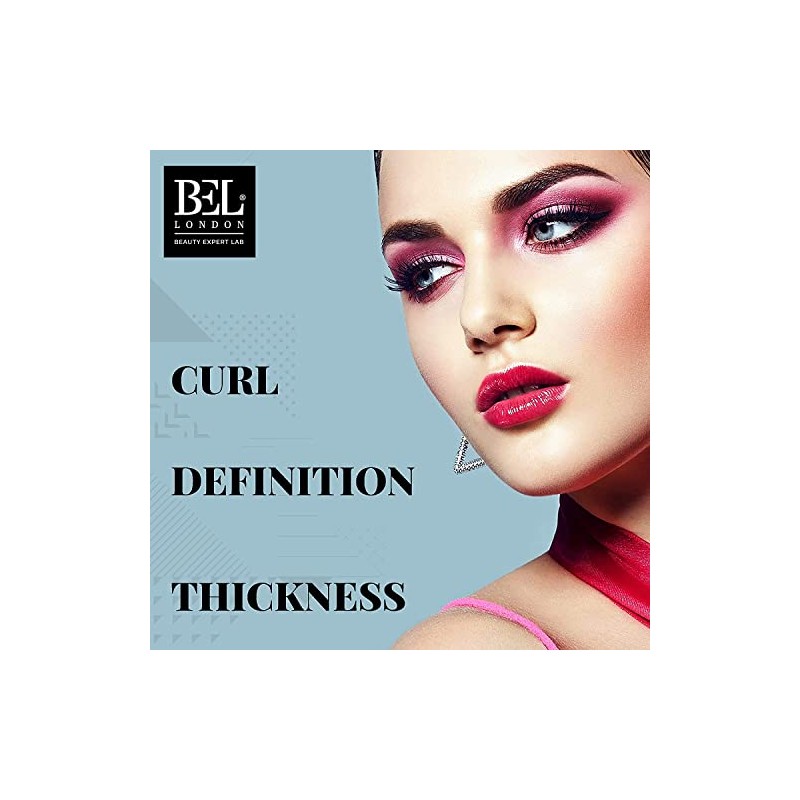 BL Máscara De Pestañas Fat Brush De Bel London, Volumen