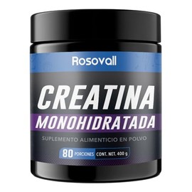 Creatina Monohidratada, Envase con 400 g, 80 Porciones por Envase Rosovall                                                                            