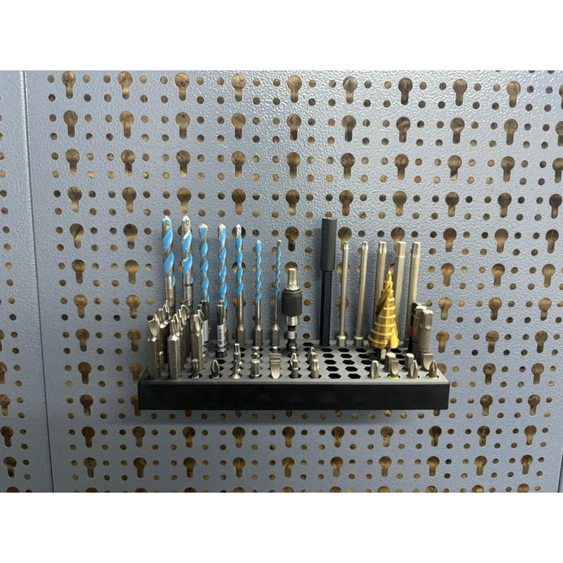 Shelf for 90 Bits Suitable for Küpper Perforated Wall and