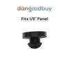 Rubber Push-in Ridged Stem Bumper 9/16" Diameter fits 1/4" Hole