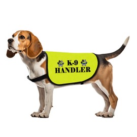 Lustige Hundejacke, Weste, K9, Polizeibekleidung, K-9 Handler, Hunde, Slogan, Weste, Polizeihundeführer, Geschenk, Hundetrainer, Geschenk (K-9-Large)