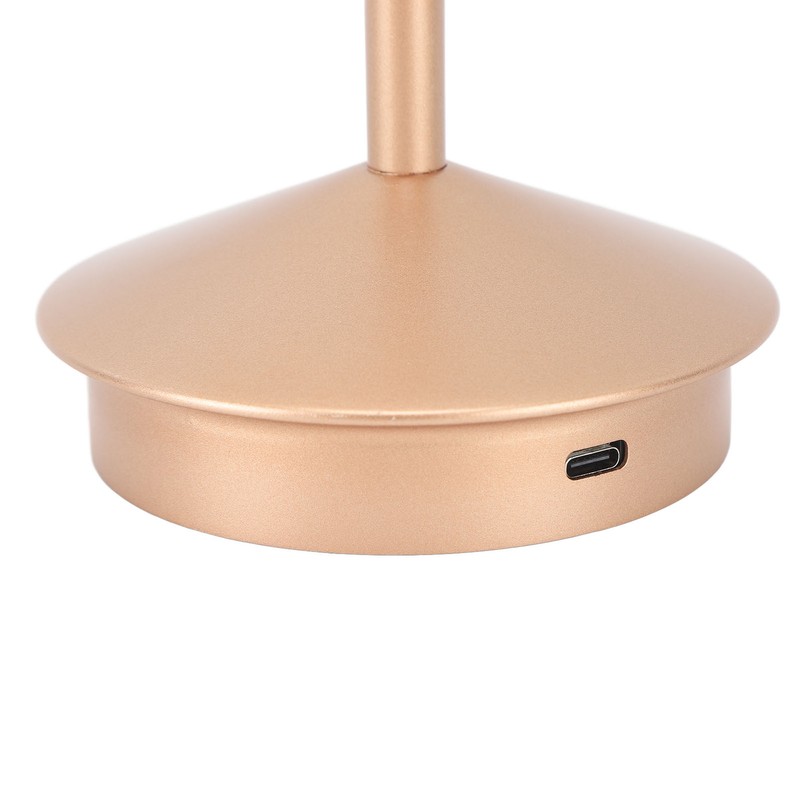 Rechargeable LED Table Lamp 2000mAh Cordless Battery Operated Metal Bedside