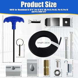 Upgraded 10818 Siding Brakes Parts, Compatible with Tapco Models for Tapco Maxmimum XL 10“6”, Pro 14 10“6” HD, Pro II, Pro III, Pro 14, Pro 19, and Pro 2000 12'6” Brakes Tune Up Kit